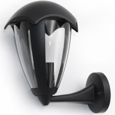 Φωτιστικό Φανάρι Επίτοιχο 1xE27 Αλουμινίου Μαύρο IP44 9-3611